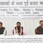 Pre-Budget consultation meeting held under the chairmanship of Chief Minister Nayab Singh Saini*