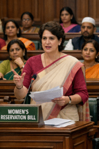 महिला आरक्षण पर भाजपा सरकार बैकफुट पर,