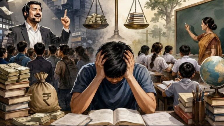 कोचिंग संस्कृति के चौराहे पर शिक्षा – शिक्षा नहीं, ब्रांड बिक रहे हैं।  – डॉ. प्रियंका सौरभ